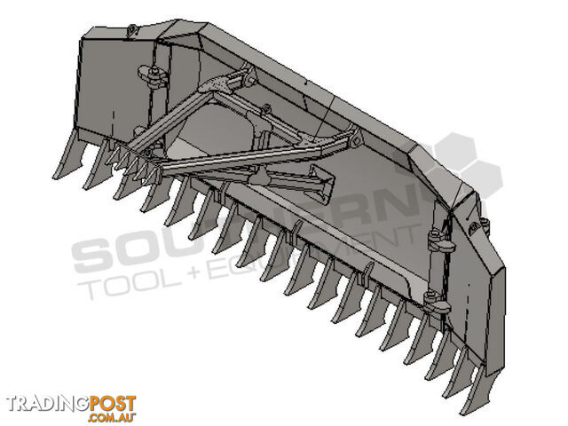 Heavy Duty Caterpillar D5M D6M Dozer Bi-Folding Stick Rake 