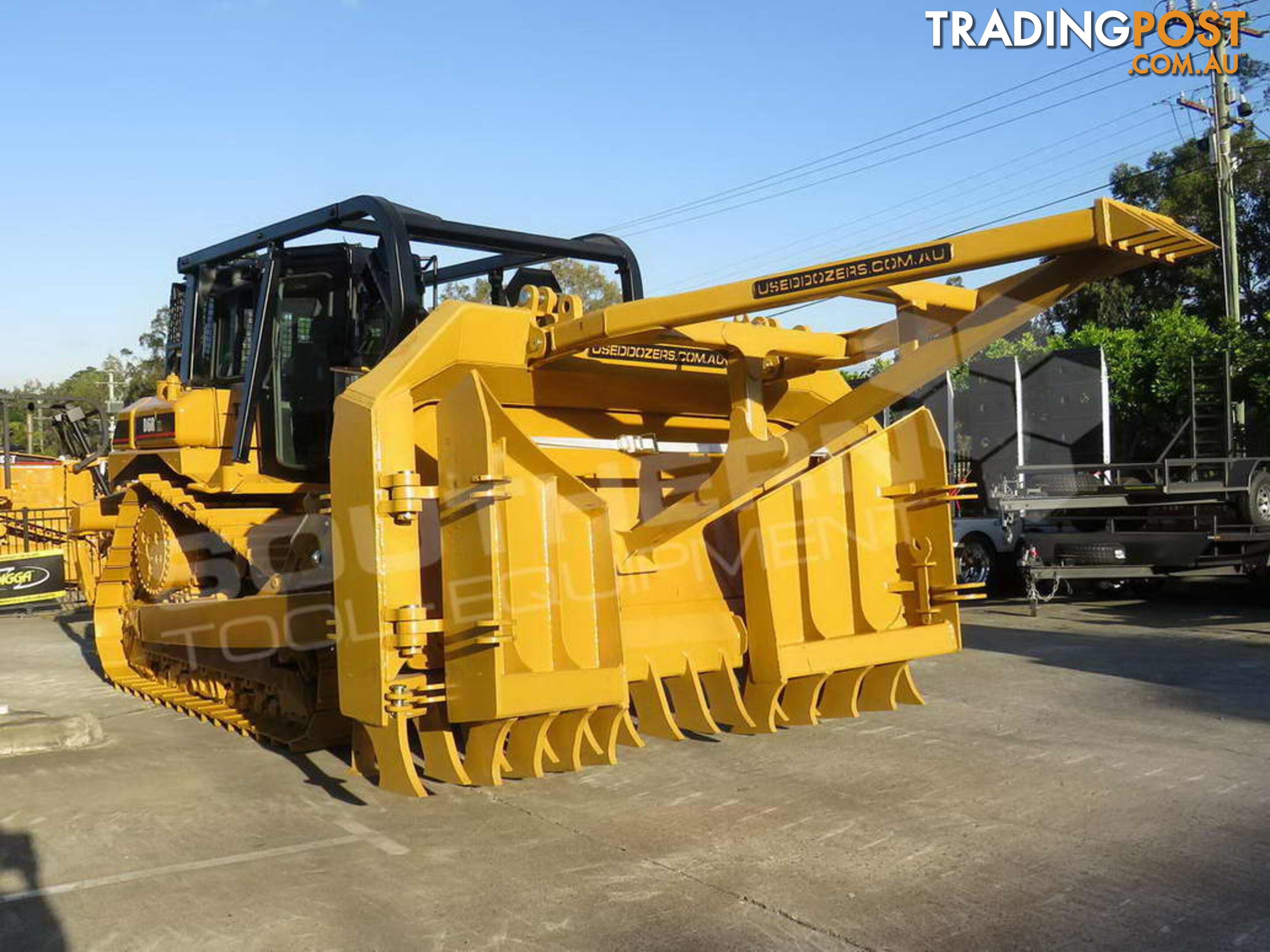 D6R XL Bulldozer SU Blade Stick Rake & Tree Spear fitted