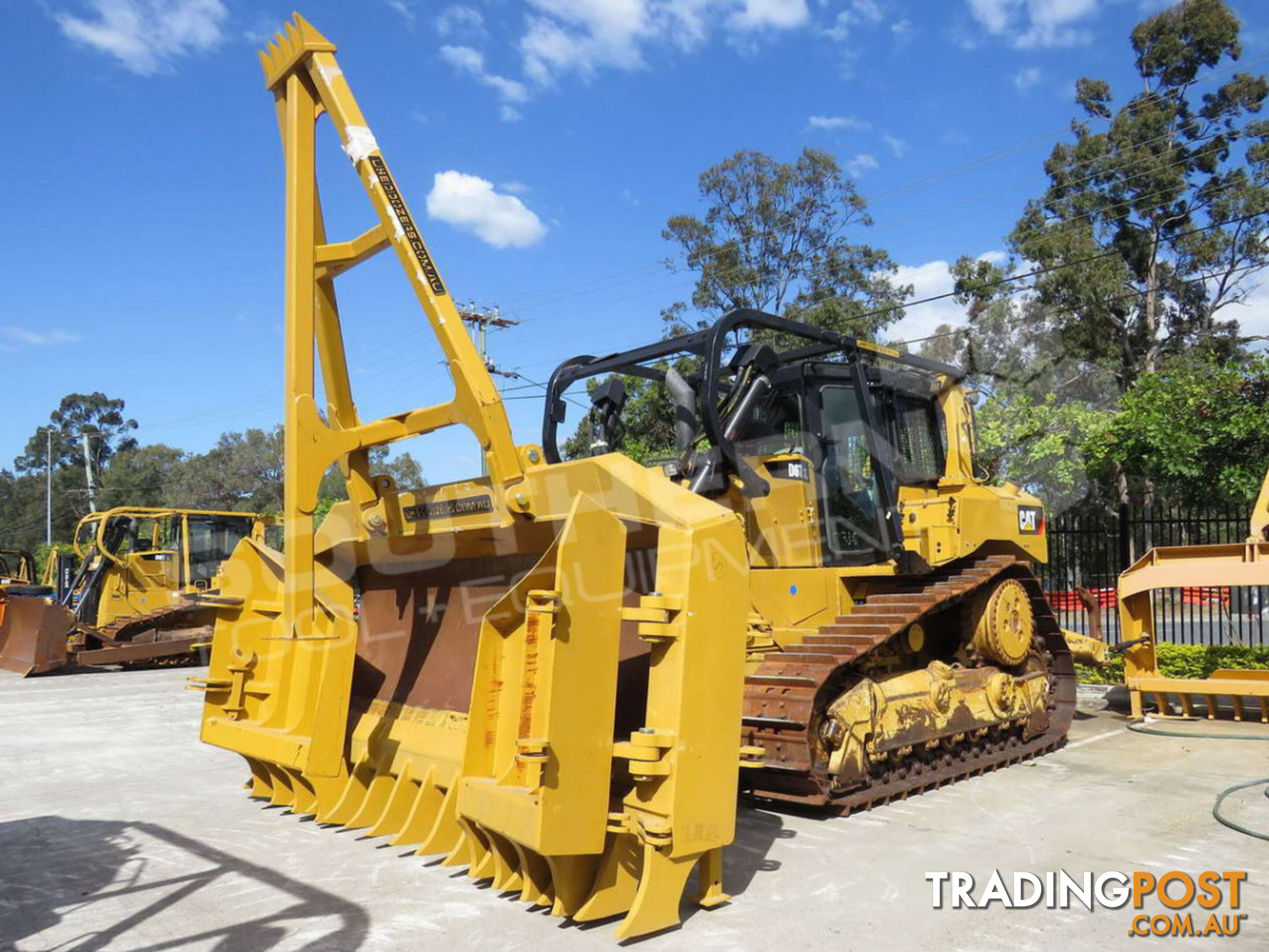 Caterpillar D6T XL VPAT Dozer w Stick Rakes & Tree Spear fitted (Stock No. 2315)