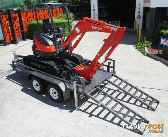  KUBOTA U25 2.5Ton Excavator + Interstate Trailers 4.5 Ton Plant Trailer