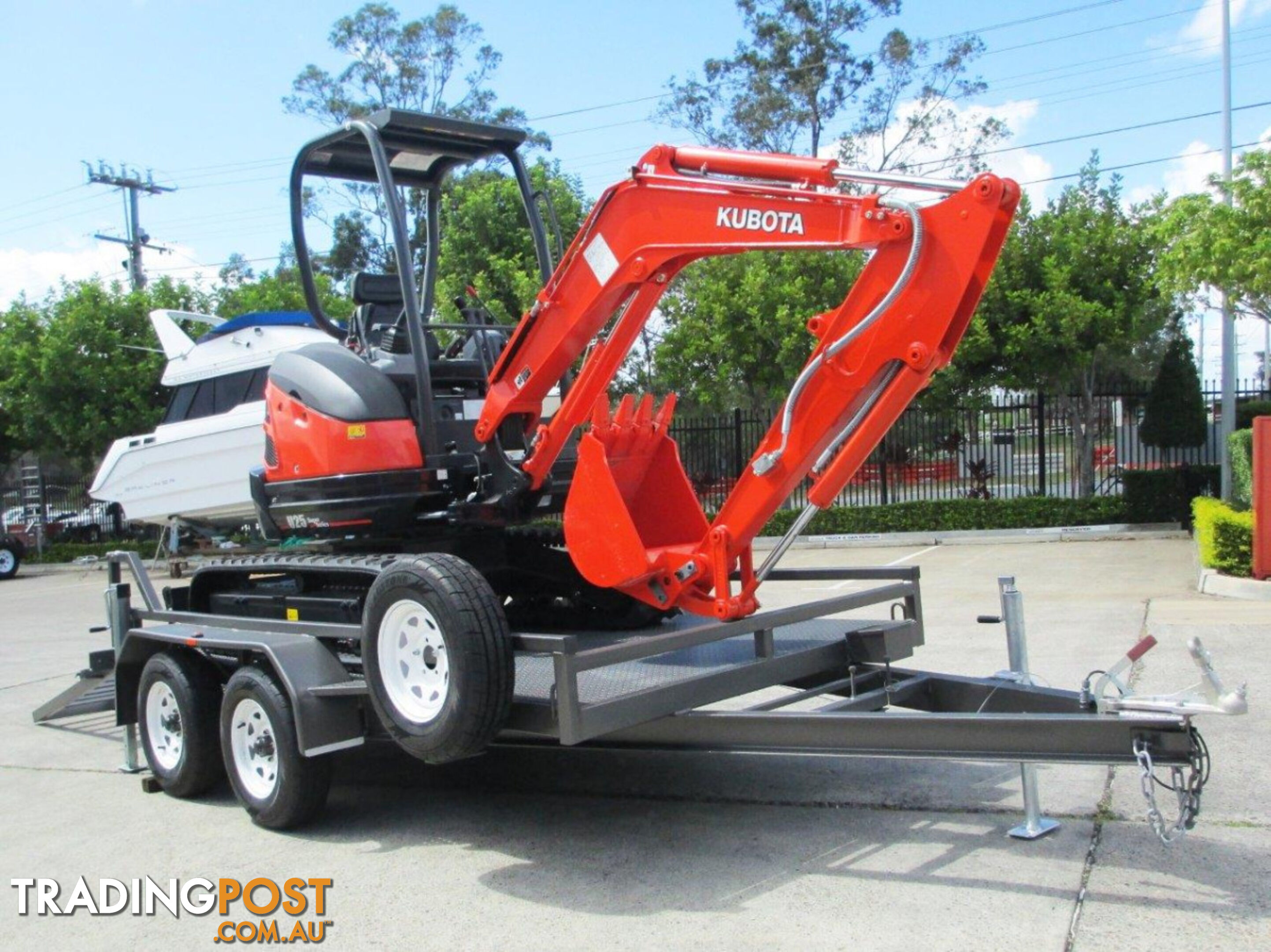  KUBOTA U25 2.5Ton Excavator + Interstate Trailers 4.5 Ton Plant Trailer