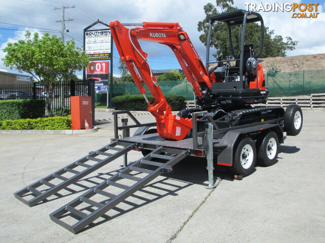  KUBOTA U25 2.5Ton Excavator + Interstate Trailers 4.5 Ton Plant Trailer