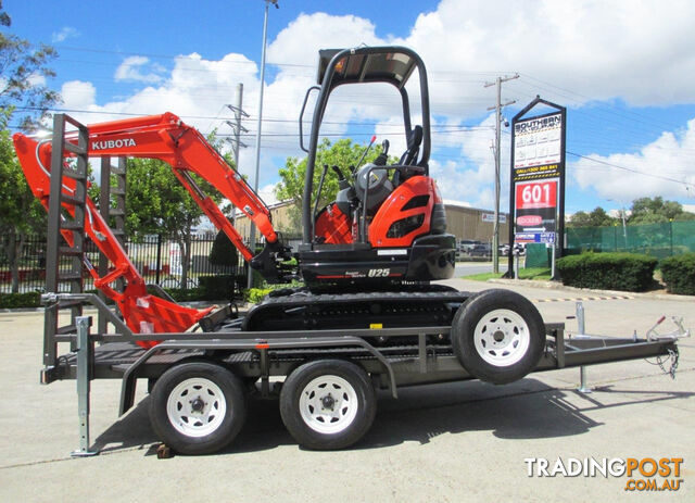  KUBOTA U25 2.5Ton Excavator + Interstate Trailers 4.5 Ton Plant Trailer