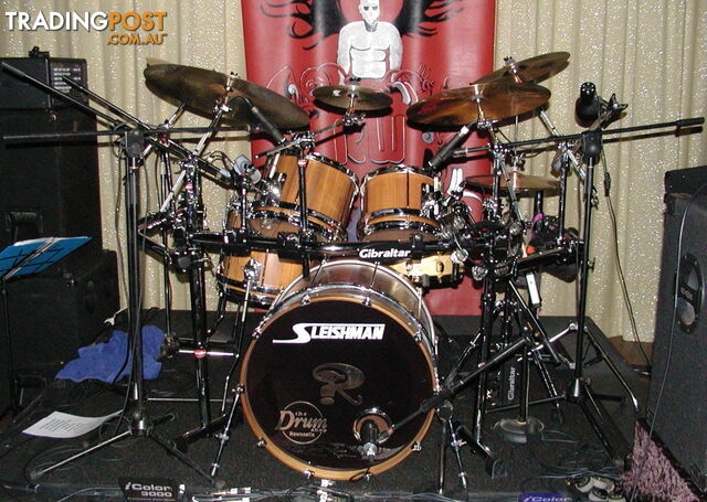 Sleishman staved blackwood 2009 drum kit