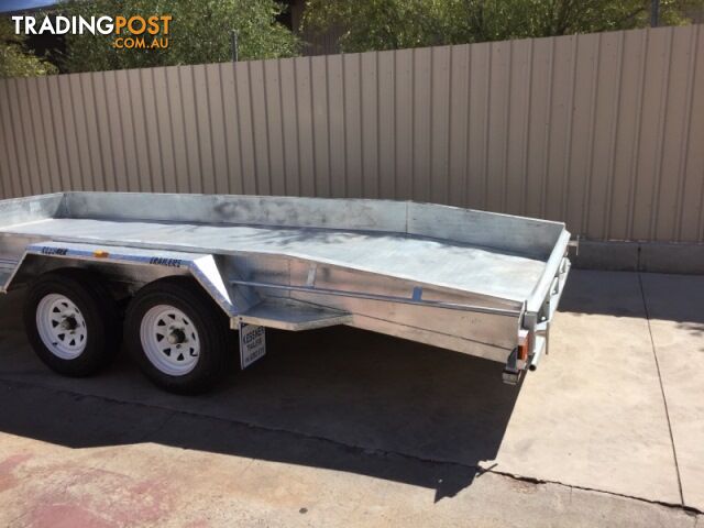 16x6'4" Galvansied Boxed Beavertail Car Trailer - photo 2 of 7