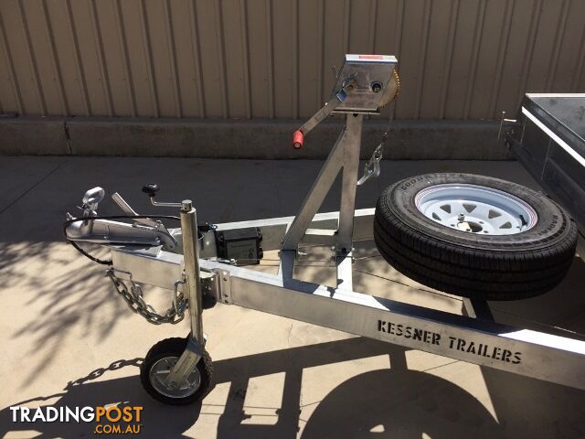 16x6'4" Galvansied Boxed Beavertail Car Trailer - photo 4 of 7