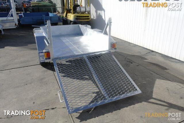  - 7X4 GALVANISED PLANT AND EQUIPMENT TRAILER, MESH RAMP, TRADESMAN TRAILER - photo 2 of 5
