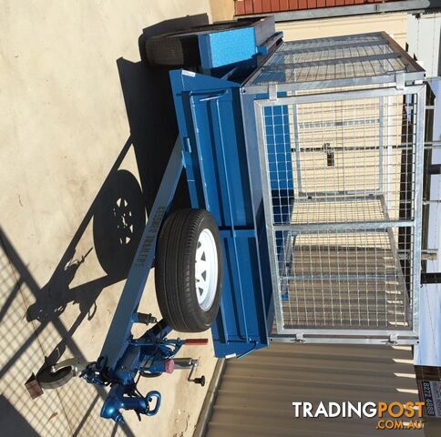  8X5 HEAVY DUTY TANDEM BOX TRAILER WITH GALVANISED CAGE - photo 2 of 3