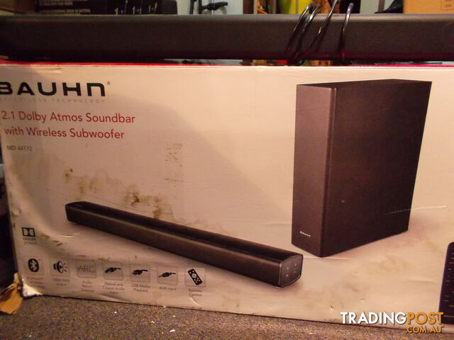 Bauhn Sound Bar and Wireless Subwoofer