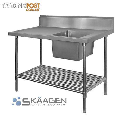 Unused Single Right 1500 x 600 S/Steel Sink FSA-1-1500R