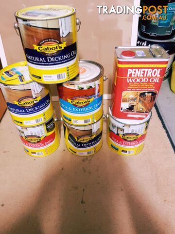 NEW CABOTS ASSORTED DECKING OILS - photo 2 of 8