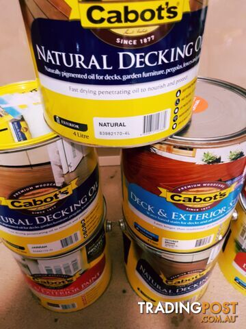 NEW CABOTS ASSORTED DECKING OILS - photo 3 of 8