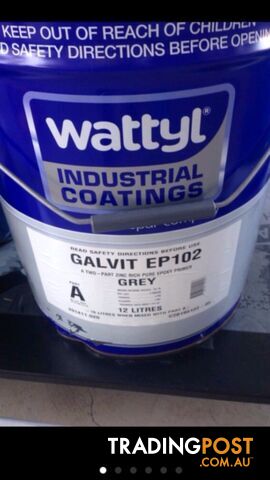 NEW WATTYL INDUSTRIAL GALVIT GREY EPOXY PRIMER - photo 2 of 4