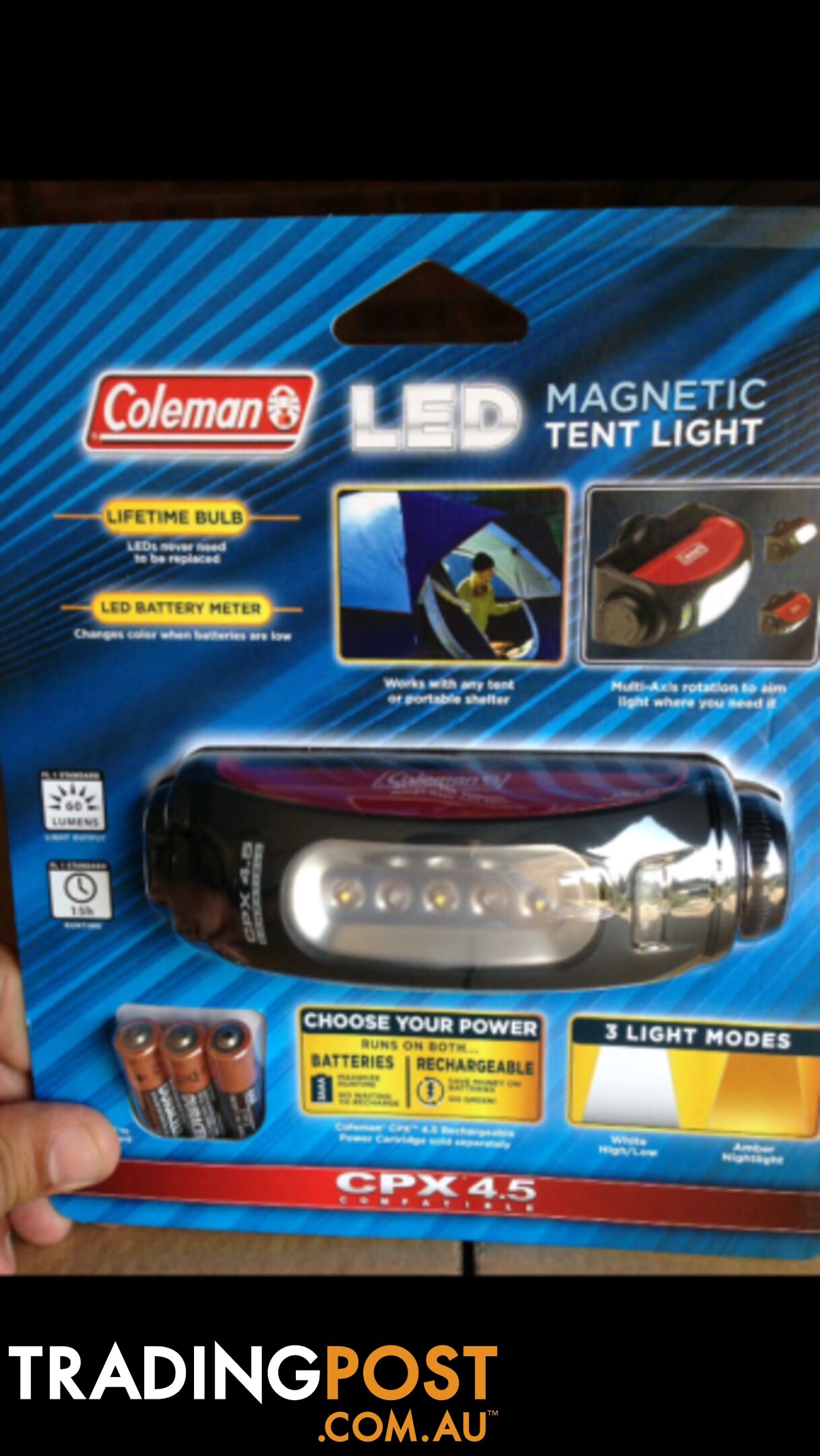 NEW COLEMAN MAGNETIC LED TENT LIGHT