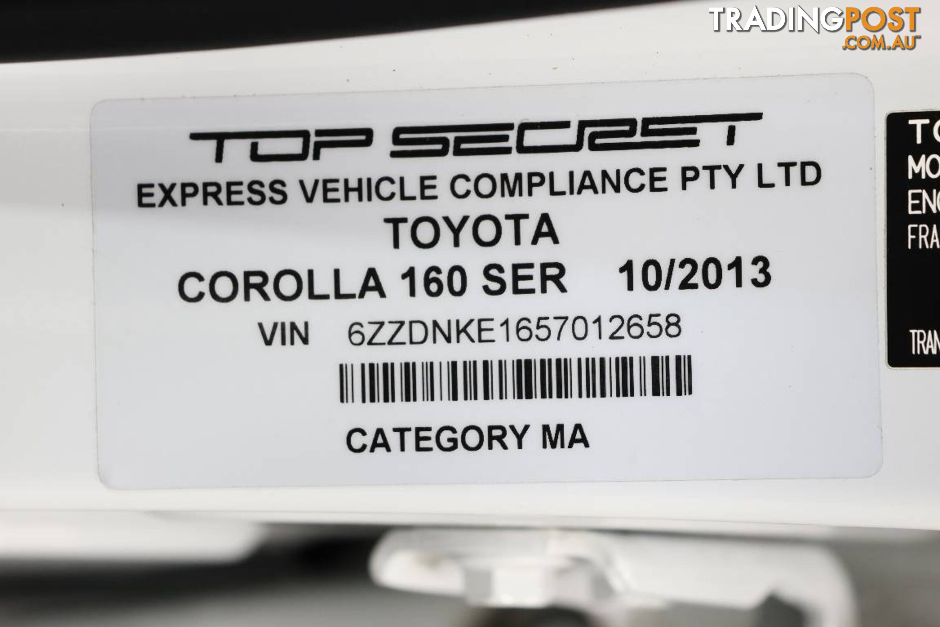 2013 TOYOTA COROLLA FIELDER 1.5L HYBRID Other HATCHBACK