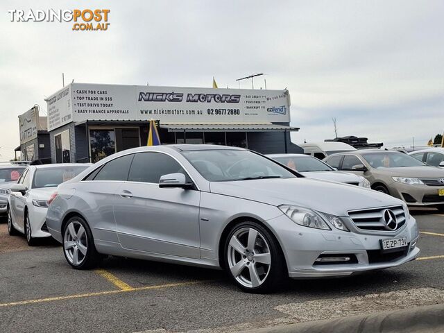 2012 MERCEDES-BENZ E CLASS E250CDIBLUEEFFICIENCYELEGANCE C207MY12 COUPE