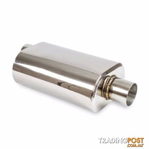 3 inch Performance Show Car Muffler centre off centre polished T3