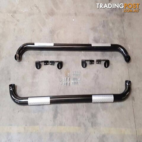 80 SERIES LANDCRUISER STEEL SIDE STEPS 1990-98 *NEW CLOSING DOWN