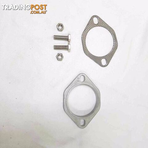 3" Exhaust Flange 2 Bolt Flat Top and Bottom (Stainless) SALE NOW - photo 2 of 4