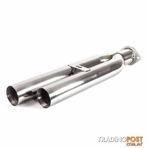 3" 3 inch Blast Pipes Staggered Twin Tip Performance Exhaust T304 - photo 4 of 8