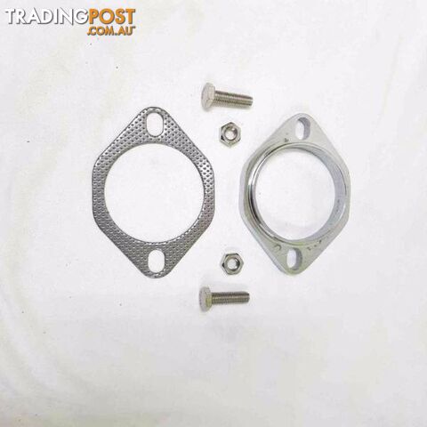 3" Exhaust Flange 2 Bolt Flat Top and Bottom (Mild Steel) SALE ON - photo 2 of 4