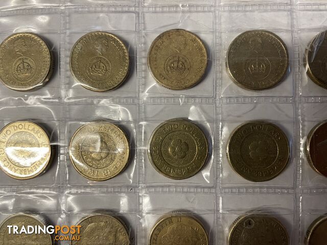 Various Collectable $2 Dollar Coins (Invictus/50 Years/Gold Poppy)