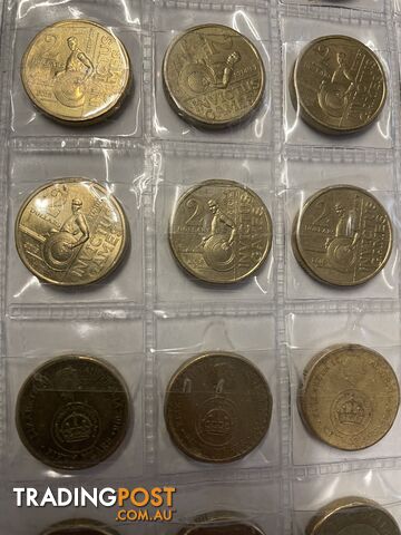 Various Collectable $2 Dollar Coins (Invictus/50 Years/Gold Poppy)