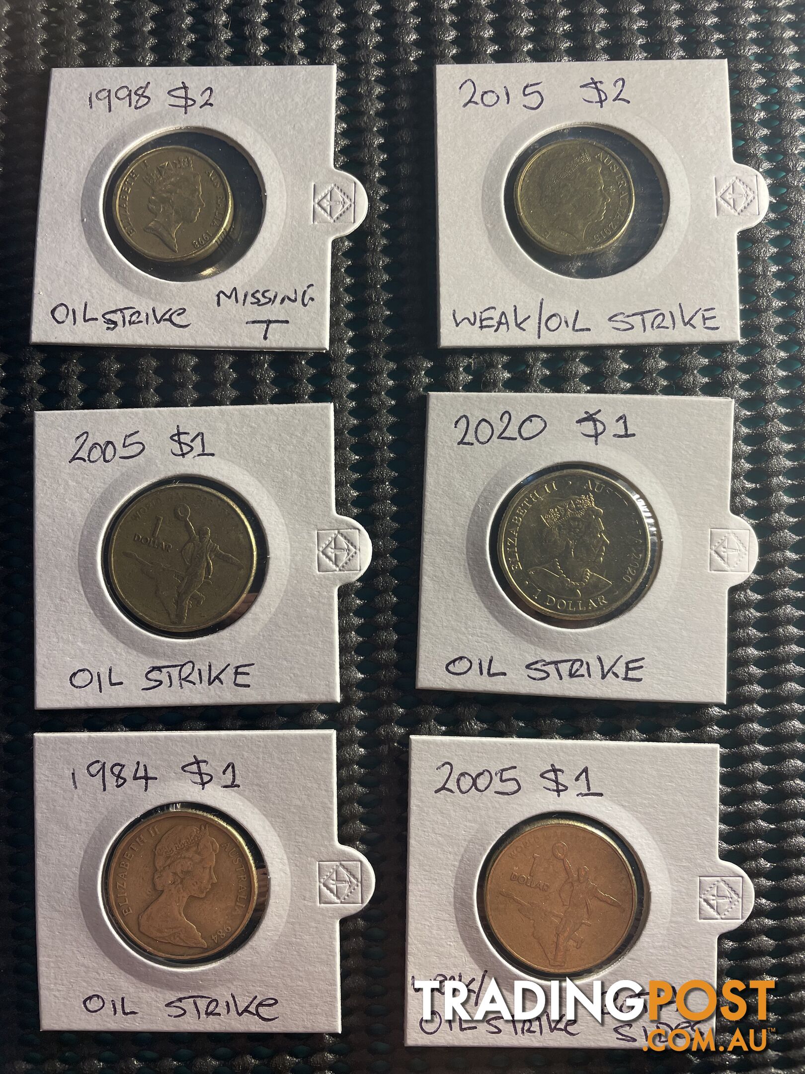 Collectable Error Coins various Weak/Oil Strike and CUD Coins for sale