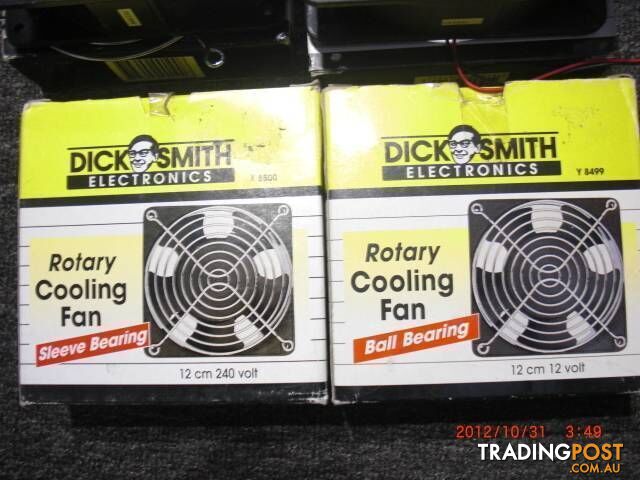 NEW DICK SMITH Y8499 12V 100MM ROTARY FAN NEW IN BOX