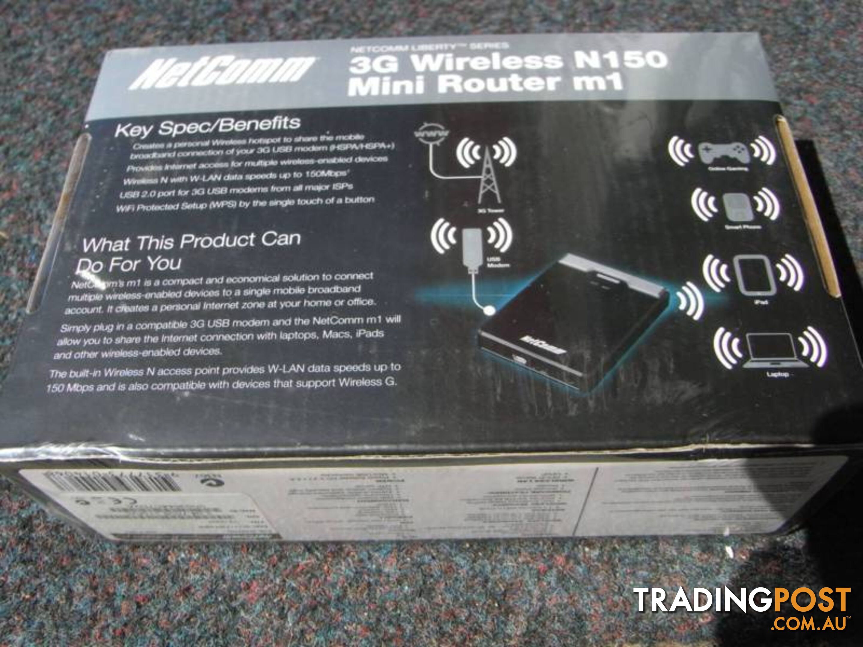 NEW NetComm 3GM1Wn 3G Wireless N150 Mini Router m1 .RRP- $139.95