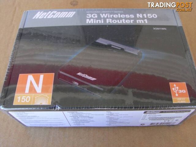 NEW NetComm 3GM1Wn 3G Wireless N150 Mini Router m1 .RRP- $139.95