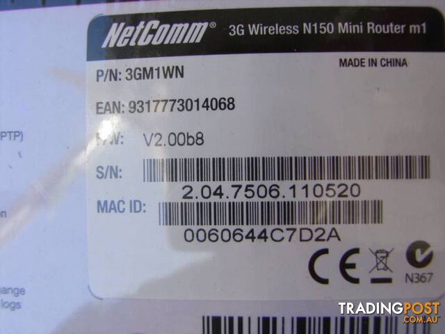 NEW NetComm 3GM1Wn 3G Wireless N150 Mini Router m1 .RRP- $139.95