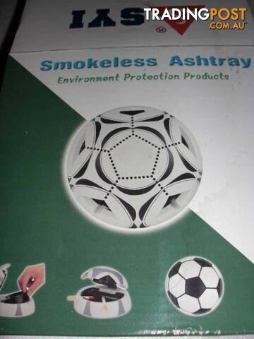 fifa soccer ball smokless ash tray sensors activate filtered fan