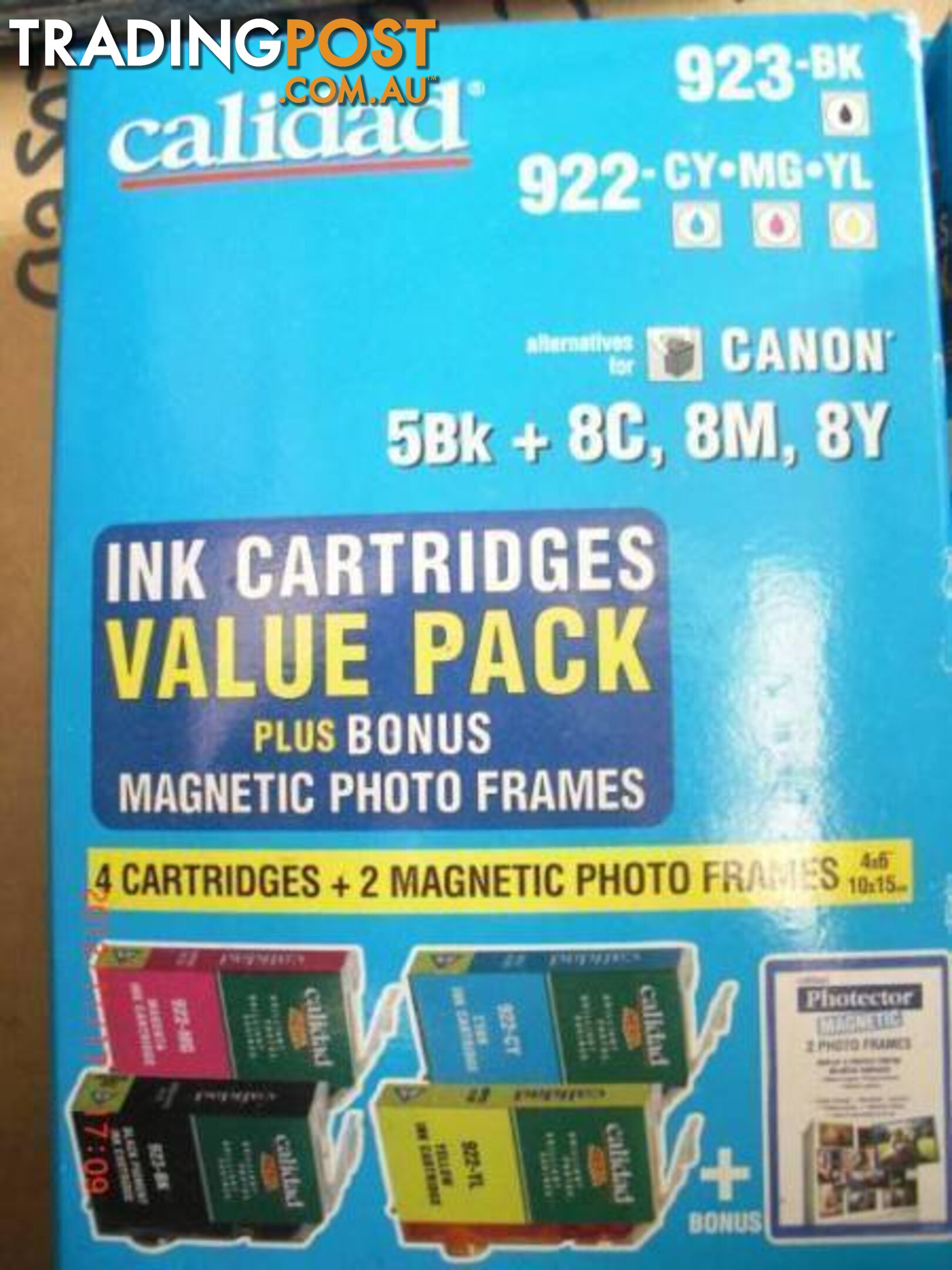 Brand New 5 x CANNON PIXMA ink cartridges 923, 922 5BK