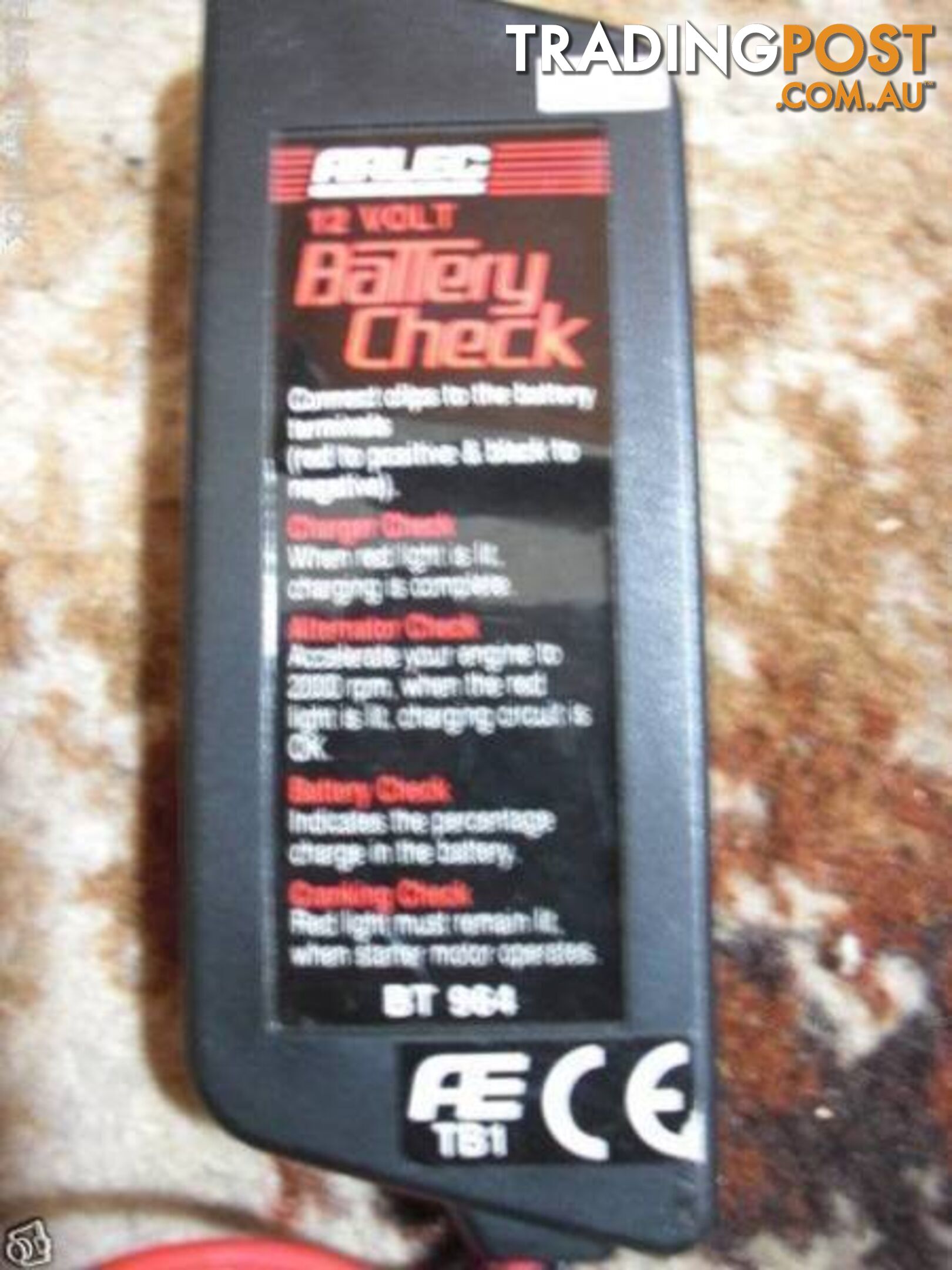 ARLEC ALTERNATOR /BATTERY/ CHARGER/ CHANKING TESTER