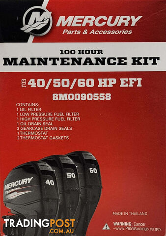 8M0090558 - 100Hour Service Kit 40/50/60hp EFI