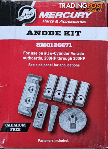 Mercury - Anode Kit - 6cyl 200-300hp - 8M0126671