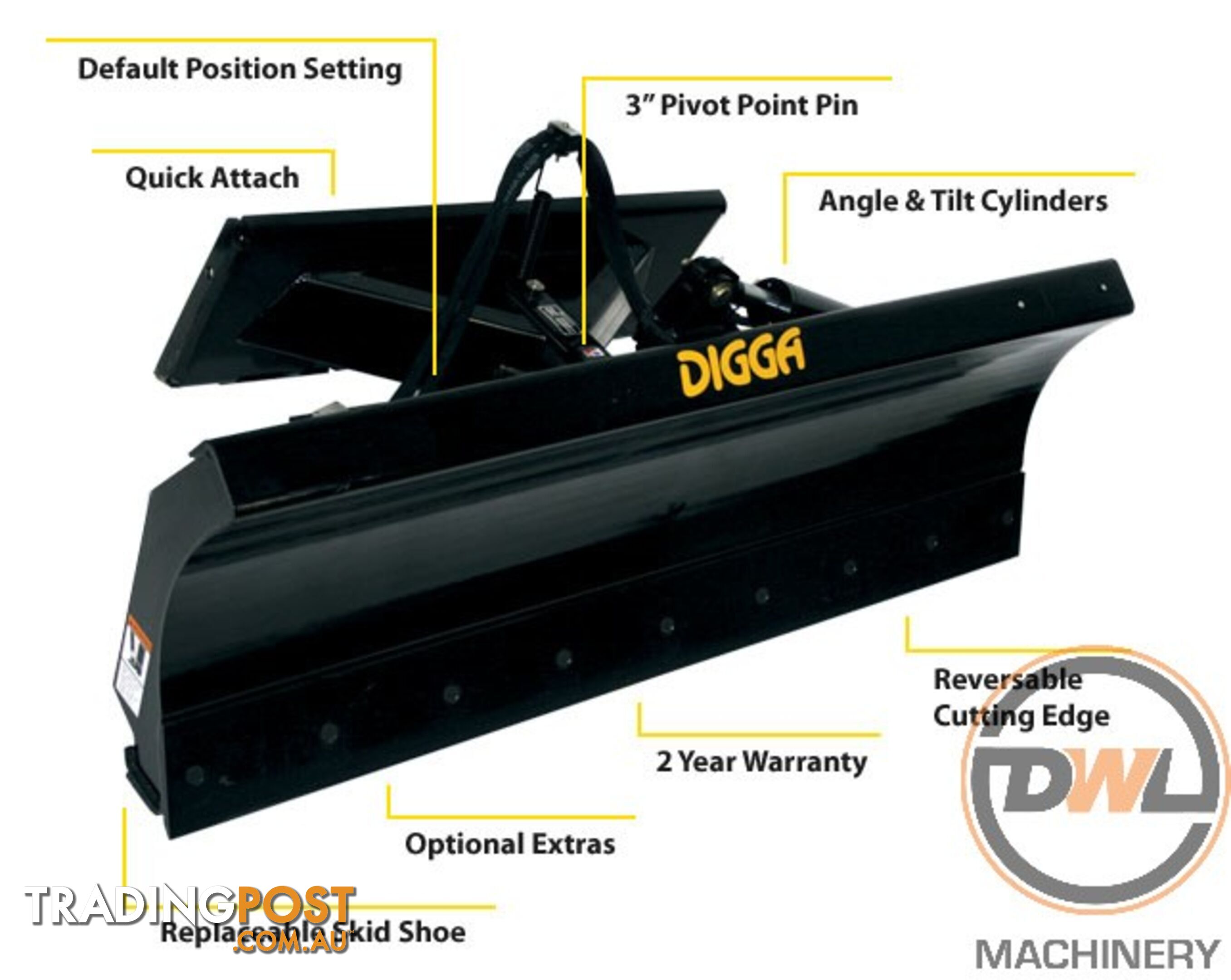 DIGGA DOZER BLADE Blade Attachments