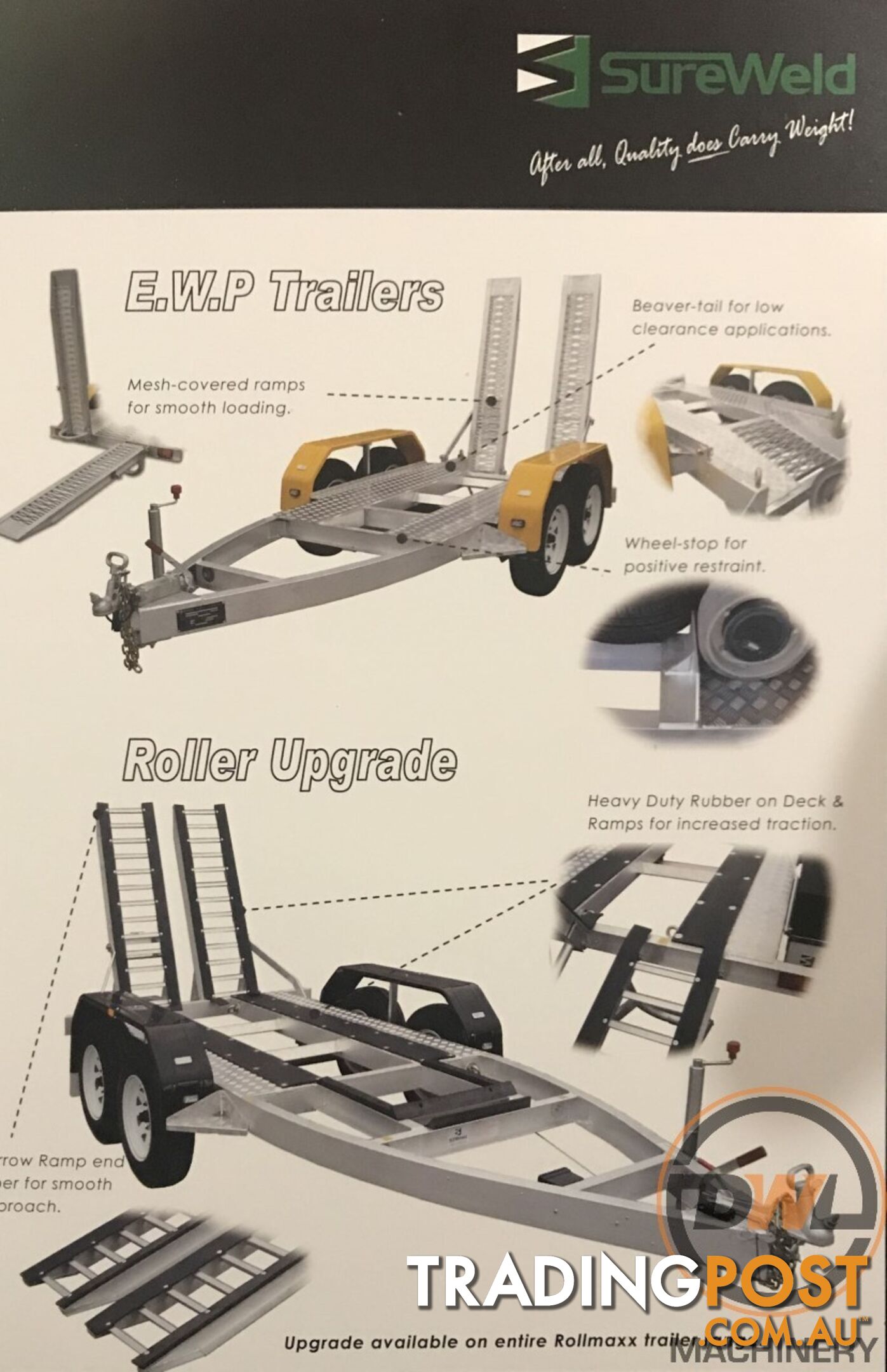 Sureweld Tag Tag/Plant(with ramps) Trailer