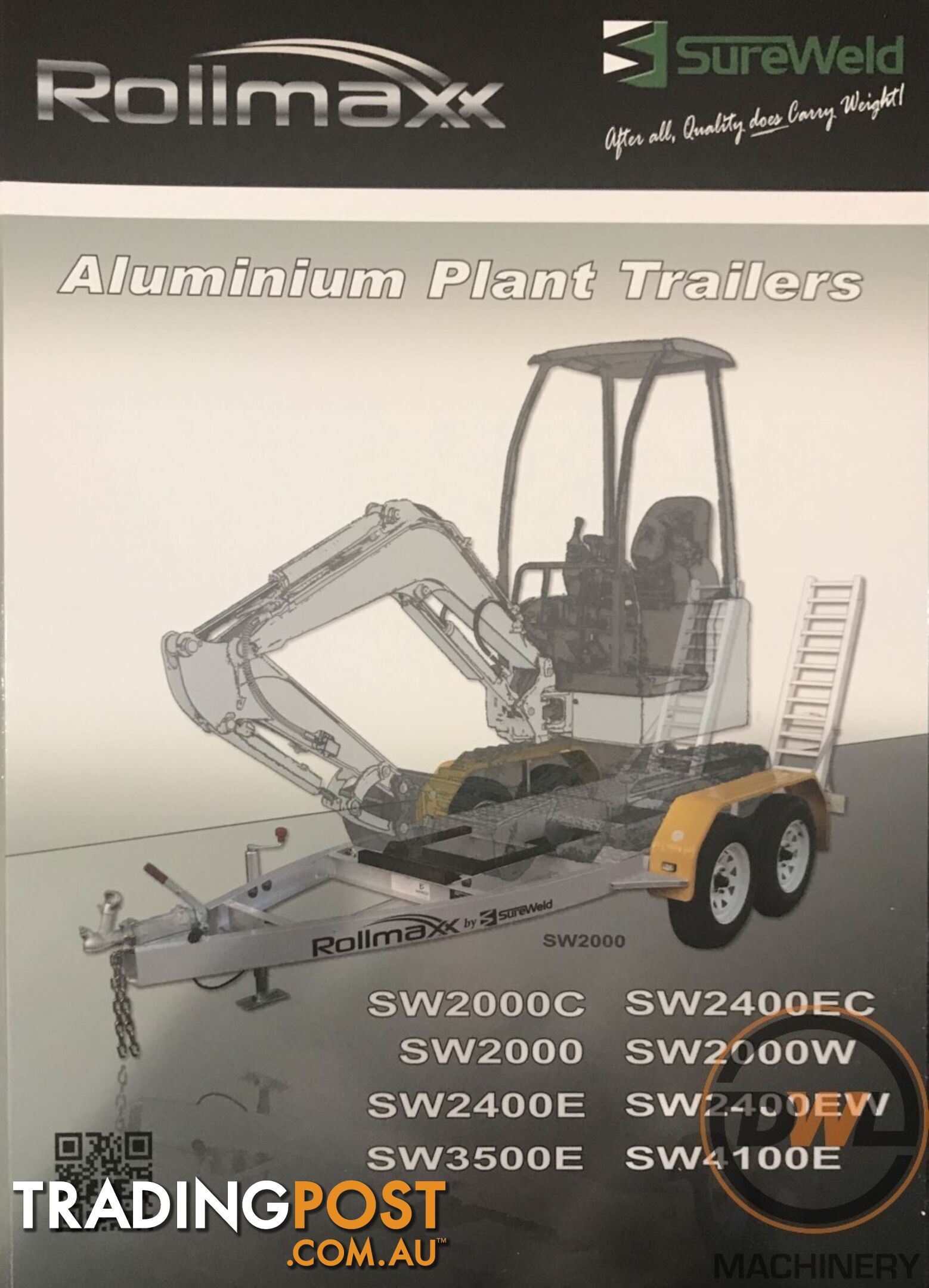 Sureweld Tag Tag/Plant(with ramps) Trailer