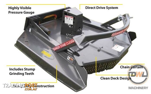 DIGGA 72&quot; ROTARY AXE EXTREME DUTY Rotary Axe Attachments