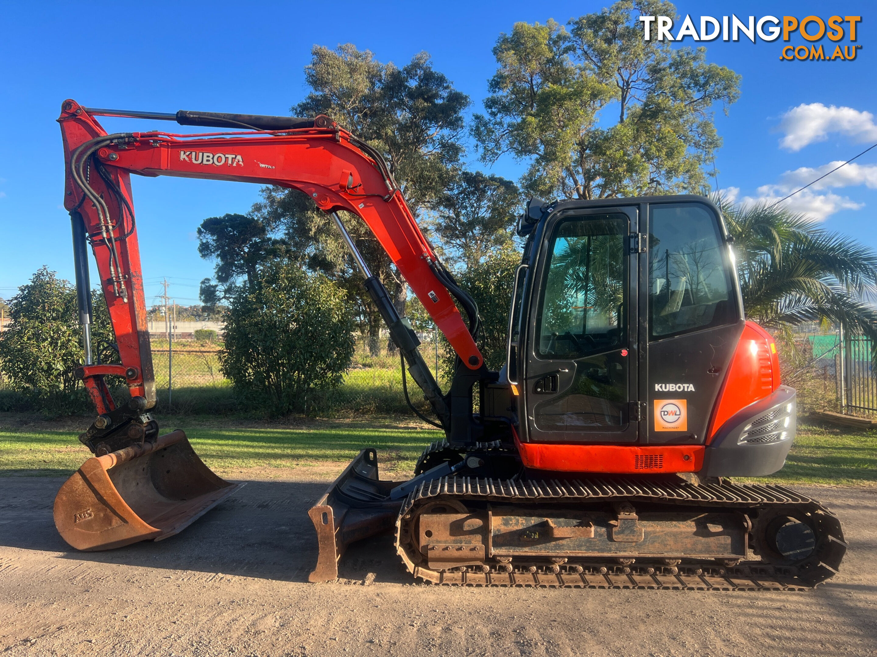 Kubota KX080 Tracked-Excav Excavator