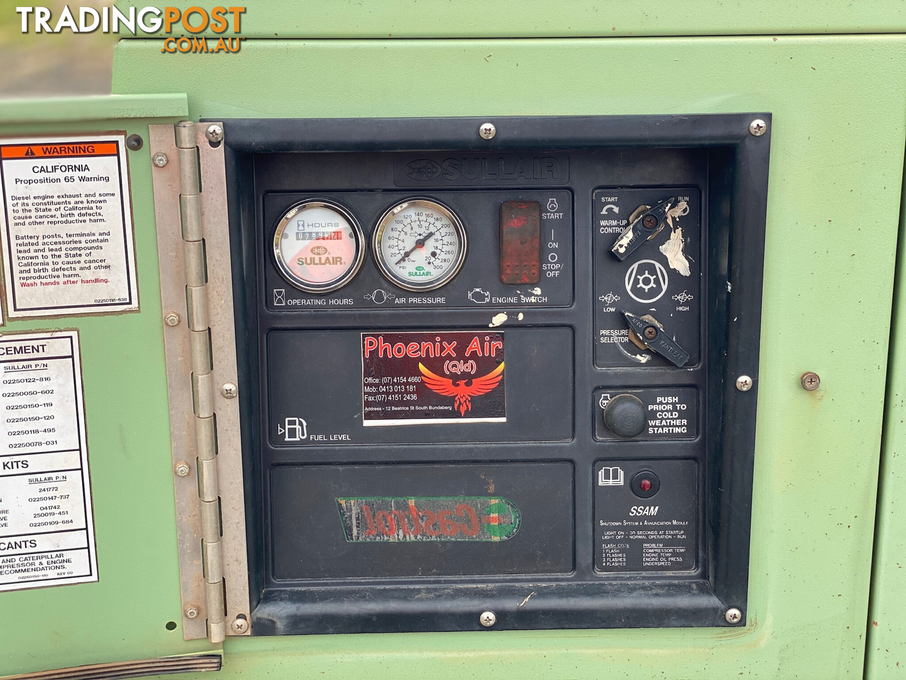 Sullair 225H Diesel Compressor