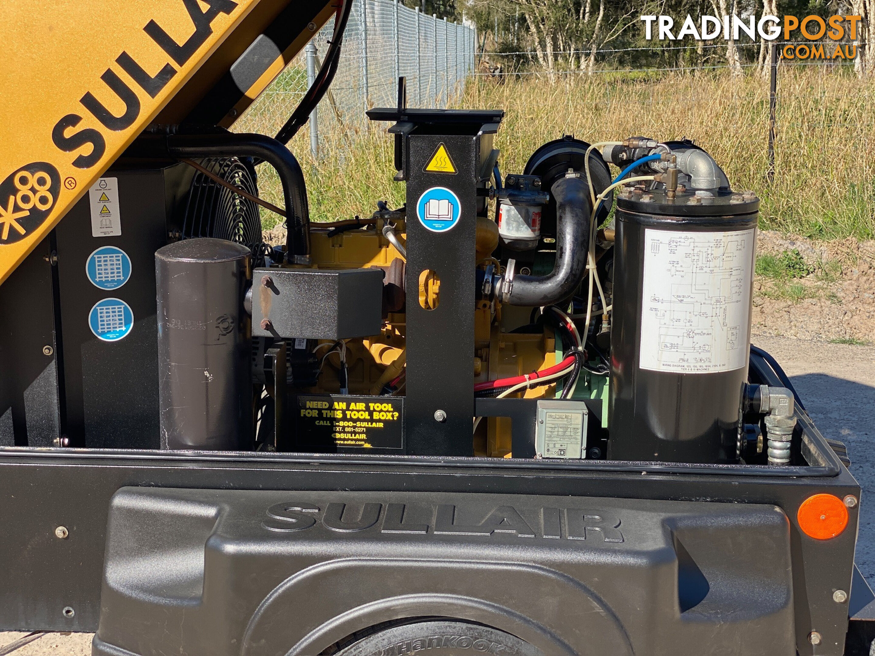 Sullair 185DPQ Diesel Compressor