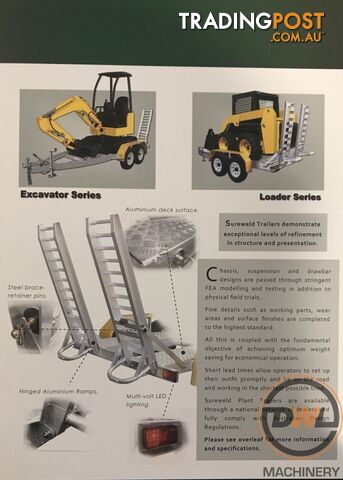 Sureweld Tag Tag/Plant(with ramps) Trailer