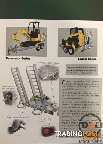 Sureweld Tag Tag/Plant(with ramps) Trailer