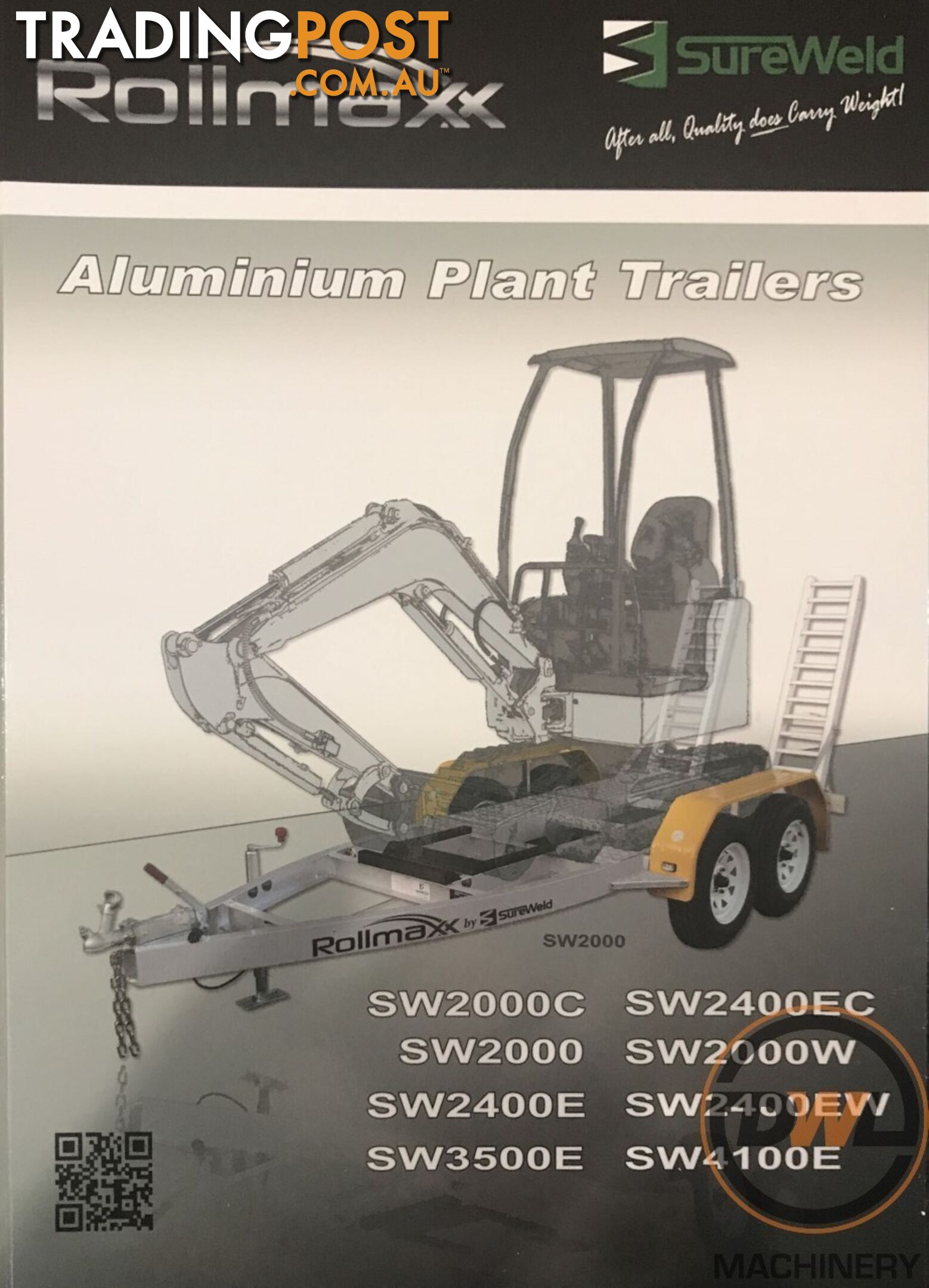 Sureweld Tag Tag/Plant(with ramps) Trailer