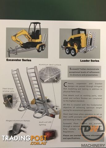 Sureweld Tag Tag/Plant(with ramps) Trailer