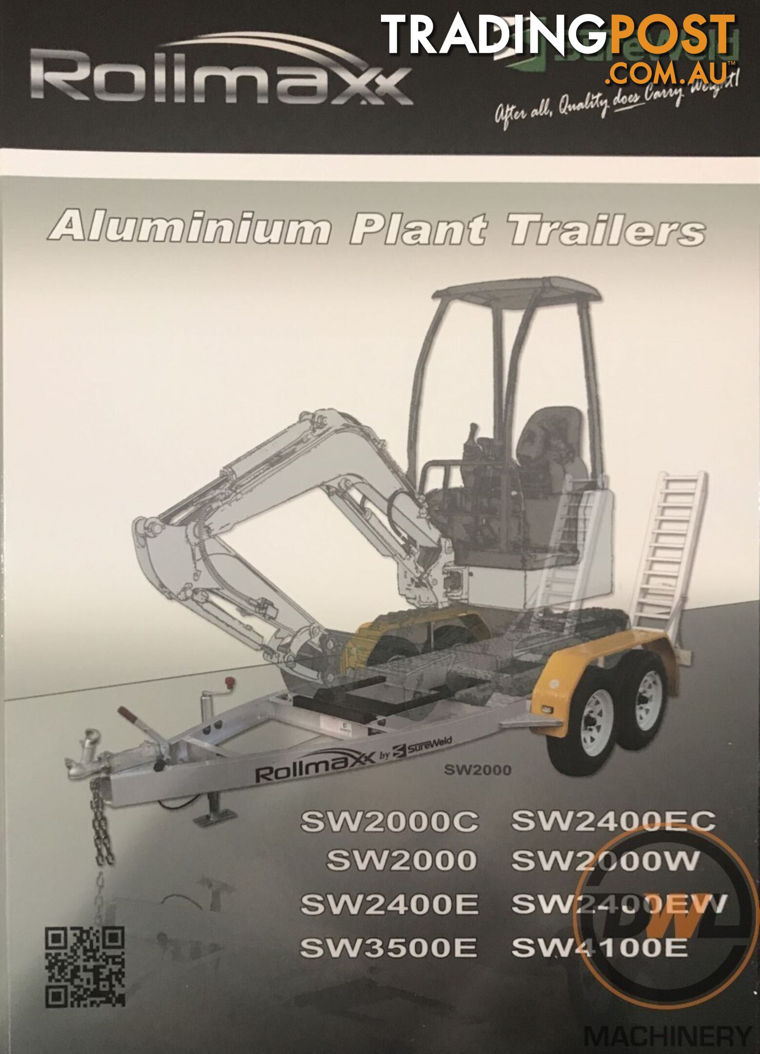 Sureweld Tag Tag/Plant(with ramps) Trailer