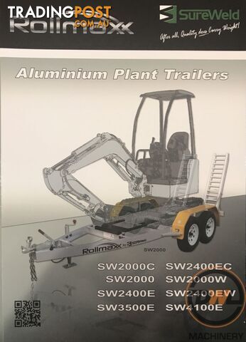 Sureweld Tag Tag/Plant(with ramps) Trailer